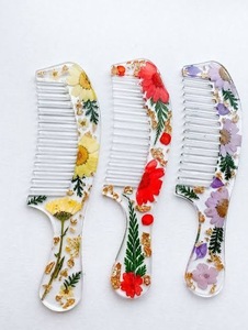 Peine de Resina Profesional para Barbería, Estilo Salón, Ecológico, Decoración DIY, Alta Calidad, Forma Personalizada ILAHI, Arte Folclórico - Product Image 6