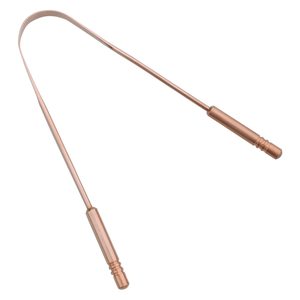 Smooth Edge Copper Tongue Scraper for Comfortable Use Removes Bacteria and Keeps Mouth Fresh from Indian Manufacturer - Product Image 3