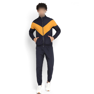 Conjunto Deportivo de 2 Piezas para Hombre, Diseño Ligero con Cremallera Completa, Color Azul, Corte Ajustado, Alta Calidad, Buen Vendedor - Product Image 1