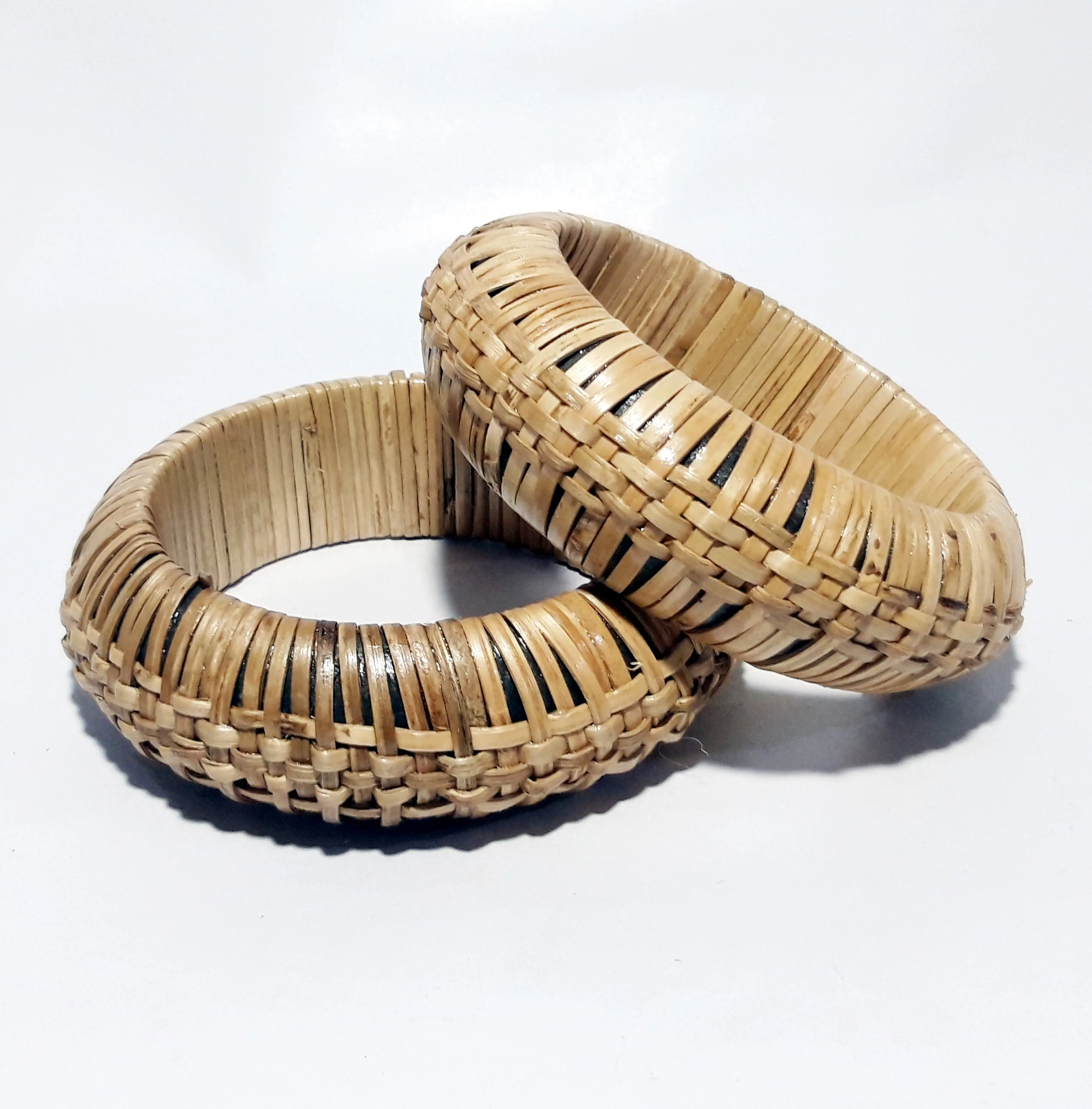Natuurlijke Rotan Mode Sieraden Armband Handgemaakte Bamboe Stro Armband Eco Organische Vorm Cirkel Rieten Armbanden Hippie Tribal