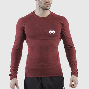 Custom Logo Printed Design <b>Compression</b> <b>Shirt</b> For Men Long Sleeves Lightweight Men <b>Compression</b> <b>Shirt</b> - Product Image 3