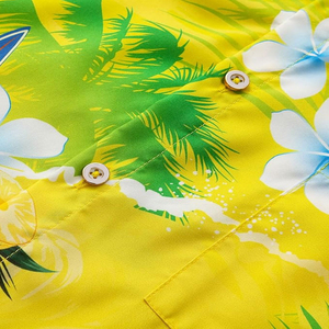 Chemise hawaïenne pour homme à imprimé floral, manches courtes, boutonnée, col rabattu, chemise de plage, chemise décontractée d'été, légère, pour les vacances - Product Image 5
