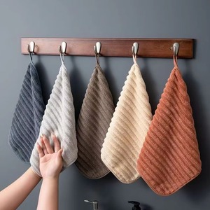 Luxury Hotel Hand Towel Premium Cotton Soft Smooth Quick Dry Highly Absorbent Bathroom Towel Wholesale OEM Striped Cotton - Product Image 6