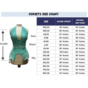 Corsé de Spandex Verde Menta de Moda para Entrenamiento de Cintura, Estilo Halter, con Cordones, para Vestir de Noche y Moda de Club - Product Image 6