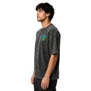Camiseta para hombre con lavado ácido, la más vendida, al por mayor de fábrica, personalizada, gruesa, lisa, de alta calidad - Product Image 2