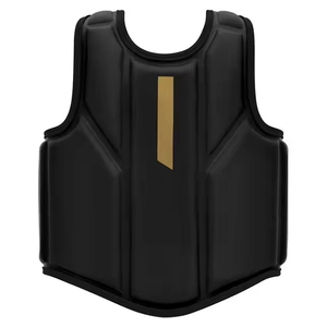 Black PVC Boxing Chest Protector <b>Training</b> Gear for MMA Muay Thai Winter Model ME-CP-91210 Customized Packaging - Product Image 1