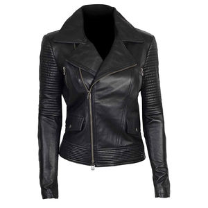 Veste en cuir véritable pour femme, style denim, nouvelle mode printemps-automne, pour adultes, très tendance - Product Image 3