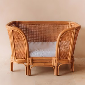 Webbing rattan cat <b>bed</b> on legs stylish pet furniture competitive price dog <b>nest</b> puppy sofa <b>beds</b> - Product Image 3