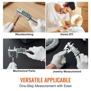 Digital Vernier Caliper with Large LCD Screen IP54 Waterproof 0-6 <b>Measuring</b> <b>Tool</b> Electronic Micrometer Caliper - Product Image 6