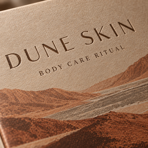 Boîte d'emballage personnalisée de style livre magnétique pour rituel de soin du corps DUNE - Product Image 3