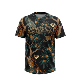 เสื้อเบสบอลแบบกำหนดเอง/เสื้อเบสบอลสั่งทำพิเศษ/เสื้อเบสบอลพิมพ์ลายแบบซับลิเมชั่น เสื้อเบสบอลแบบ OEM ODM - Product Image 4