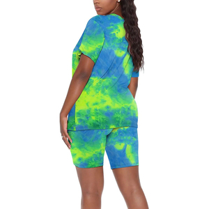 Women's Breathable Quick Dry 2-Piece Mid Waist Yoga <b>Set</b> Solid with Custom Logo on Front Elastic Closure Polyester/Cotton Summer - Product Image 5