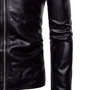 Nuevas llegadas a precio mayorista: Chaqueta de cuero para hombre, chaquetas de cuero para hombre, chaqueta de cuero informal de alta demanda para hombre - Product Image 5