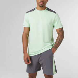 Vente en gros de t-shirts et shorts décontractés pour hommes en coton 100% respirant pour l'été, qualité supérieure personnalisée - Product Image 2
