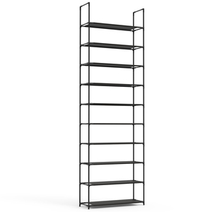 1pc Portascarpe verticale salvaspazio a 10 livelli per 25-30 paia di scarpe in tessuto Non tessuto per ingresso o armadio in corridoio - Product Image 4