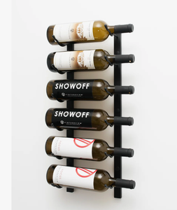 Élégant porte-bouteilles mural en métal noir, support durable en fer pour cave à vin, cuisine et bar de restaurant - Product Image 5