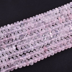 Cuentas de Cuarzo Rosa Natural Lisas en Forma de Rondelle de 7 a 8 mm, Cuentas de Cuarzo Rosa para la Fabricación de Joyería, Directamente del Fabricante - Product Image 5