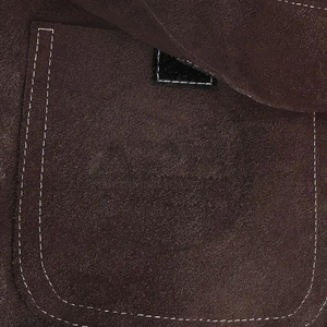 Full Length Bib Work Garment With Layered Pocket Arrangement Cross Shoulder Straps Leather Anti Heat <b>Welding</b> Apron For Wholesale - Product Image 5