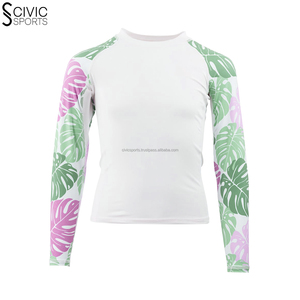 Active Wear Gym Rash Guard con mangas completas Logotipo personalizado Material Spandex-Precio al por mayor - Product Image 1