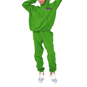 Ensemble de jogging pour femmes, hiver, uni, entièrement personnalisable, avec tissu respirant 100% coton pour personnalisation - Product Image 2