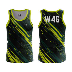 Débardeurs Homme Personnalisables à Col Rond en Polyester Léger Séchage Rapide, Style Vintage, Haute Qualité, pour le Sport et les Loisirs d'Été - Product Image 3