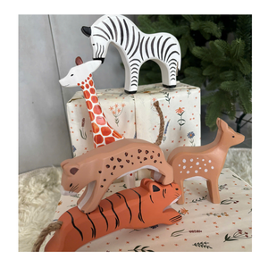 Creative Wooden Animal Balance <b>Building</b> <b>Blocks</b> Cognitive Toy Set for Kids - Product Image 2