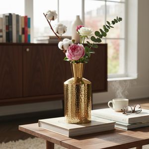 Florero Decorativo Moderno de Metal de Lujo para Sala de Estar, Base Antideslizante, Resistente al Óxido, al Mejor Precio - Product Image 4