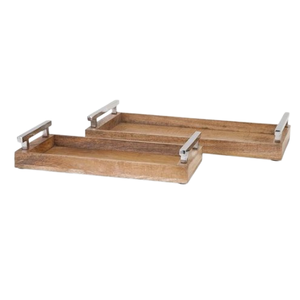 Planche à fromage en bois d'acacia de forme personnalisée, design artisanal, plateau de service pour apéritifs et fruits, plateaux en bois - Product Image 2