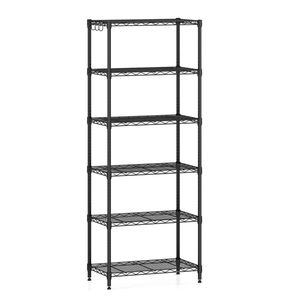 Scaffalatura in Metallo Nero a 6 Ripiani, Capacità 900 LBS, con Ripiani Regolabili - Product Image 3