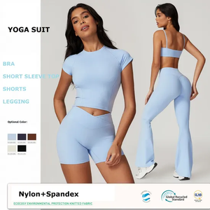 Legging de yoga taille haute pour femme, 1 pièce, haute qualité, dos nu, sexy, personnalisé, avec logo frontal, pour le fitness - Product Image 5