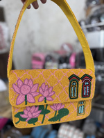 Tas selempang wanita model Bohemian India, tas kurir wanita, buatan tangan, kapasitas besar, gaya Bohemian India, tas belanja malam, kopling belanja dengan manik-manik untuk penggunaan sehari-hari, gaya Boho