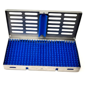 Bandeja de esterilización para instrumentos dentales de acero inoxidable con almohadilla de silicona reutilizable, manual, CE ISO OEM ODM, la mejor oferta al por mayor - Product Image 3