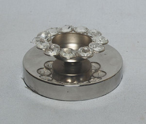 <b>Top</b> Selling <b>Crystal</b> Metal Votive Tea Light Candle Holder Classic Style Fabulous Design Nickel Finishing Votive Candle Holder - Product Image 5