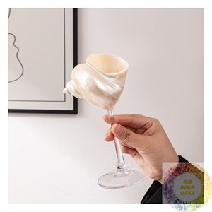 Verre à pied en coquillage naturel fait main, abordable, pour la vente en gros, commande en gros, vaisselle côtière, prix compétitif - Product Image 3