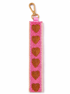 Llavero de Corazón con Cuentas Hecho a Mano Sstringz, Colgante Decorativo de Corazón, Porta Llaves, Adorno Elegante para Mochila, Regalo Promocional Personalizado - Product Image 4
