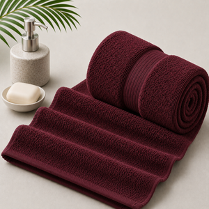 Hospital Use Eco-Friendly Organic Cotton Jacquard Weave Quick-Dry Water Absorbent Sand-Free Adult Bath Towels-Wholesale OEM - Product Image 1