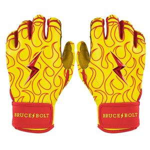Guantes de Bateo de Béisbol Coloridos y Modernos de Alta Calidad para Adultos, Material de Cuero Genuino Premium, Cierre de Gancho y Bucle Ambidiestro - Product Image 2