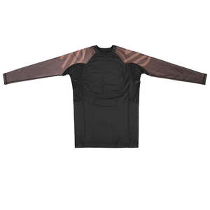 Camiseta de compresión de manga corta transpirable con sublimación MMA de talla grande, con logotipo personalizado, mezcla de poliéster y spandex. - Product Image 3