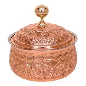 Calentador de Comida Moderno de Lujo, Olla para Mantener Alimentos Calientes con Grabado Plateado Premium y Detalles Dorados, para Decoración de Buffet de Bodas Modernas y Soporte para Pasteles - Product Image 2