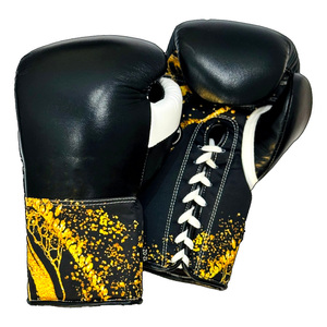 Wholesale PU Leather Custom Boxing Gloves Training Sparring Gloves with Hook and Loop Wrist Support High Quality Boxing Gloves - Product Image 2