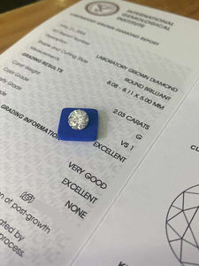 Diamantes Sueltos al por Mayor de 1-10 Quilates, Corte Brillante, Certificados por IGI, Claridad VVS, Diamantes Cultivados en Laboratorio CVD, Perforados con Láser, Color D-F, Diamante Blanco - Product Image 3