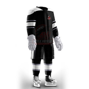 Uniforme de hockey sobre hielo cómodo y personalizado, en stock, 100% poliéster. - Product Image 2