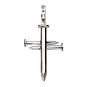 Colgante de cruz de diamantes de lujo, plata 925, corte brillante redondo, engaste de canal, unisex, para uso diario, colgante de joyería temática - Product Image 2