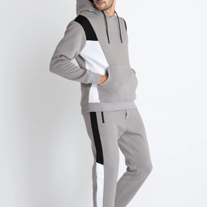 Conjunto de Sudadera con Capucha y Pantalones Deportivos Personalizados de Invierno, Color Sólido y con Estampado, de Algodón, Estilo Holgado, Unisex, Vintage - Product Image 3