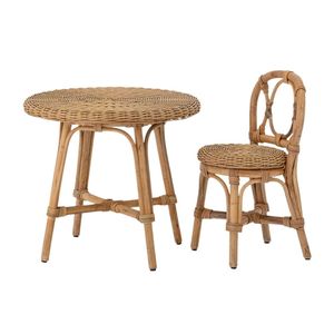 Chaise et table en rotin pour bébé et tout-petit, mobilier pour chambre d'enfant, haute qualité, prix d'usine, vente en gros, ensemble pas cher - Product Image 1