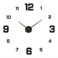 Jam Dinding Akrilik Modern Angka 3D Desain Analog Quartz untuk Dekorasi Ruang Tamu dengan Harga Terbaik