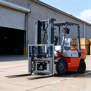 מלגזה דיזל 4 טון למחסני לוגיסטיקה, גובה הרמה 3000 מ\\\"מ, מלגזת נגד משקל 3.5 טון זמינה להתאמה אישית - Product Image 3