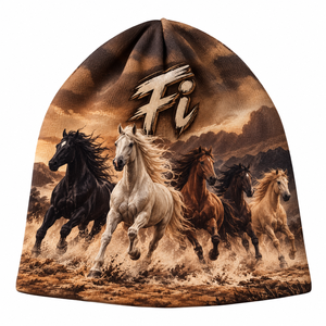 Custom Graphic Design Polyester Printed Knitted Streetwear Skull Caps Skull Beanie Hat Y2k Sport Sublimation Printing Beanies - Product Image 3