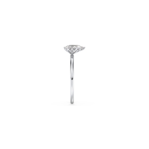 Bague solitaire REYES personnalisée en or massif 14 carats avec diamant de laboratoire HPHT CVD et halo caché pour femme, cadeau d'anniversaire parfait, bijoux - Product Image 5