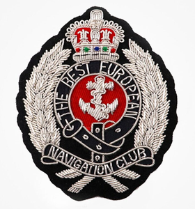 Patch de poche brodé sur mesure en fil de bullion pour blazer, motif club royal - Product Image 3